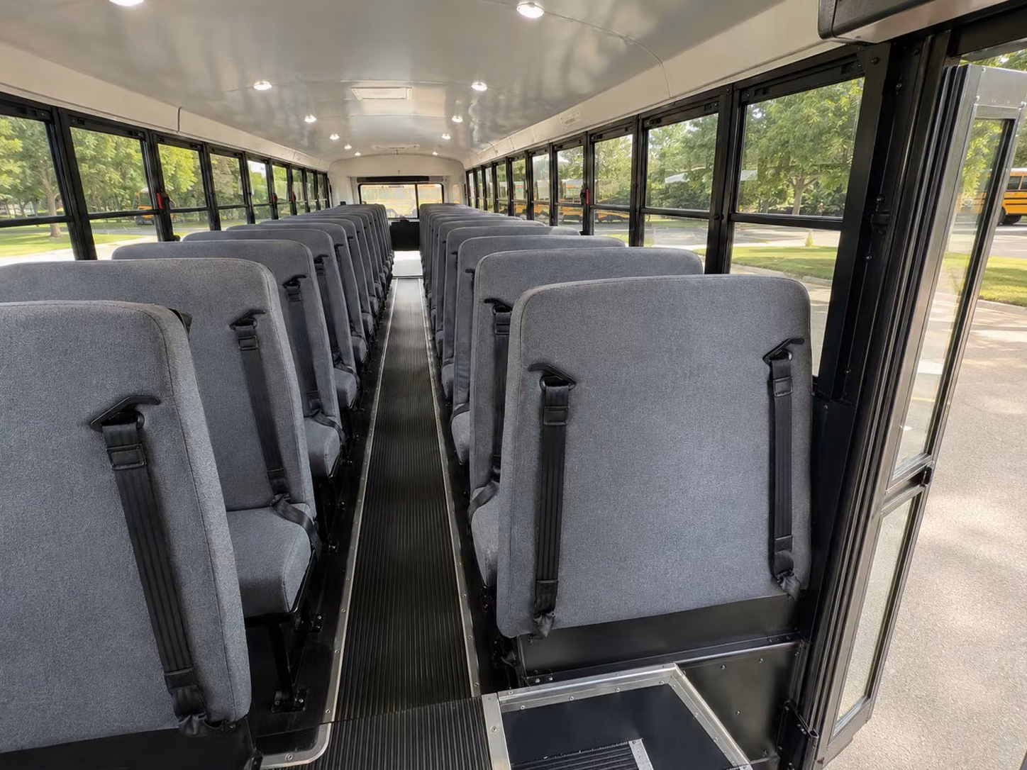 school bus interior